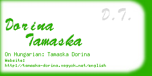 dorina tamaska business card